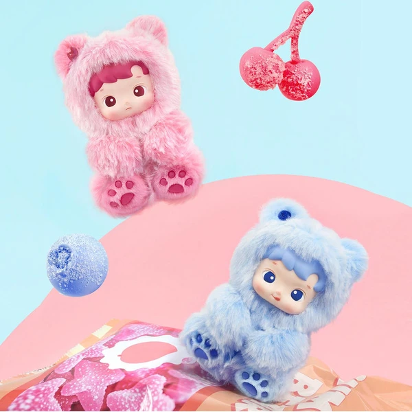 POP MART HACIPUPU Gummy Bear Series - Vinyl Plush Pendant Blind Box - Figúrky - Obrázok M51L000K01