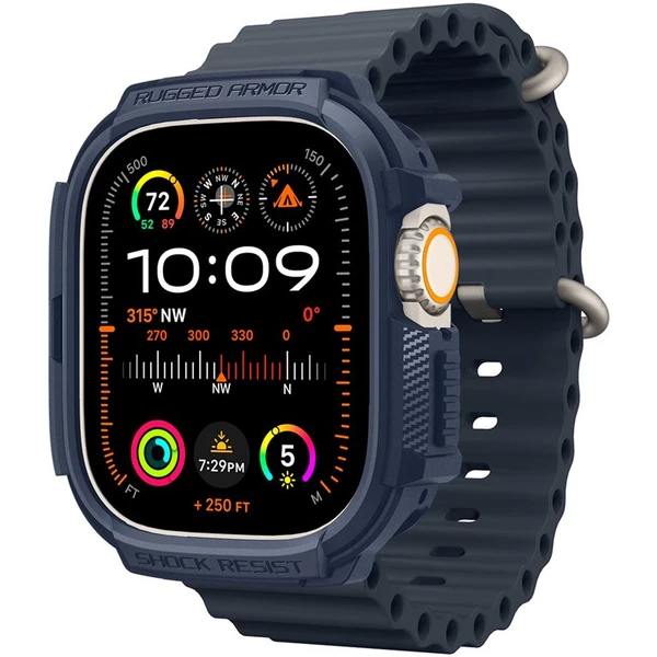 Spigen Rugged Armor kryt Apple Watch Ultra 3/2/1 (49mm) modrý - Puzdra - Obrázok M5A1000P01