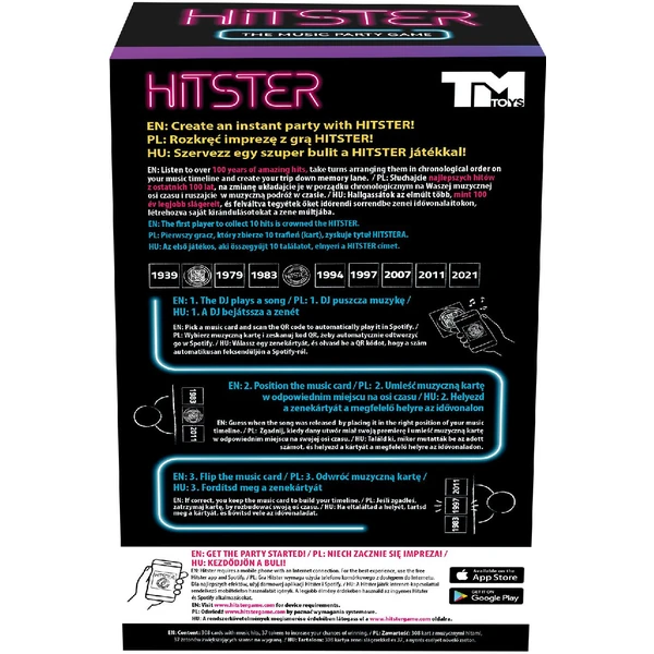 Hudobná hra Hitster  - Stolové hry - Obrázok M5H7000L01