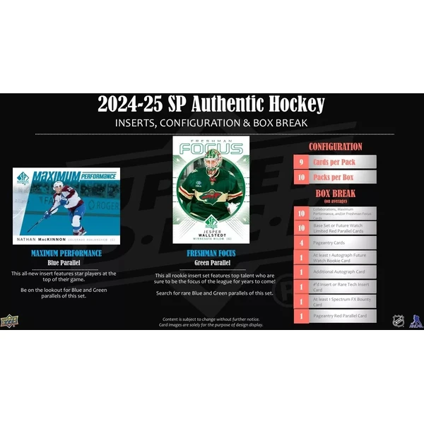 Hokejové karty 2024-25 Upper Deck SP Authentic Hockey Hobby Balíček - Hokejové karty - Obrázok M64G000K01