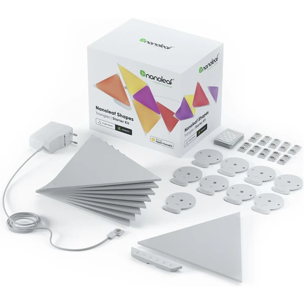 Nanoleaf Shapes Triangles Starter Kit (9 ks) inteligentné modulárne osvetlenie - Inteligentné osvetlenie - Obrázok M653000501