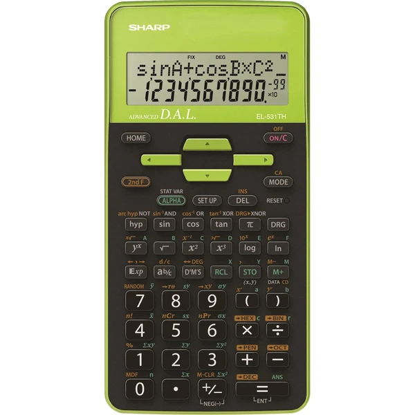 Sharp EL531THGR kalkulačka zelená - Kalkulačky - Hlavný obrázok