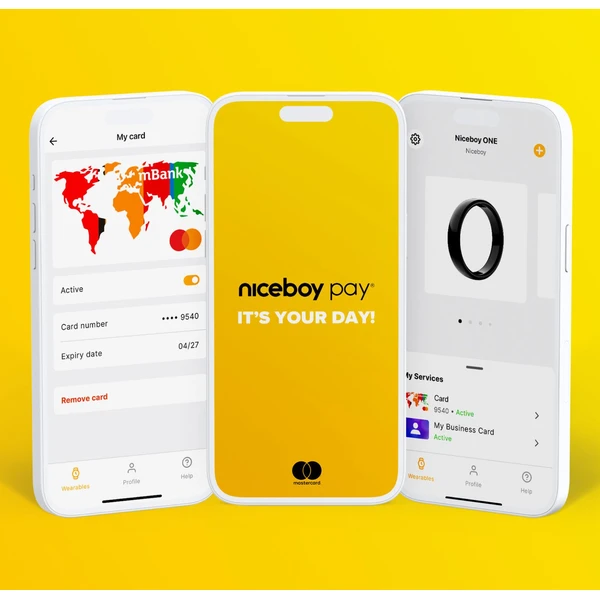 Niceboy ONE Polar platobný prsteň biely veľ. 8 - Chytré prstene - Obrázok M71C000O01