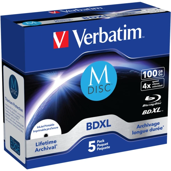 VERBATIM MDisc BDXL (5ks) - Optické disky - Hlavný obrázok