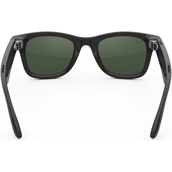 Meta RAY-BAN Wayfarer Gen2 (Veľké) chytré lesklé okuliare (zatemňovacie - číre/zelené) čierne - AR okuliare - Obrázok M7AJ000K01