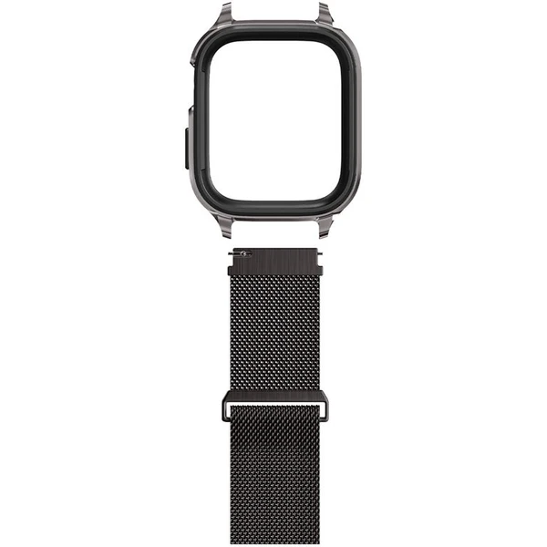 Spigen Metal Fit Pro remienok s puzdrom Apple Watch 9/8/7 (45mm) grafitový - Remienky - Obrázok M7D5000L01
