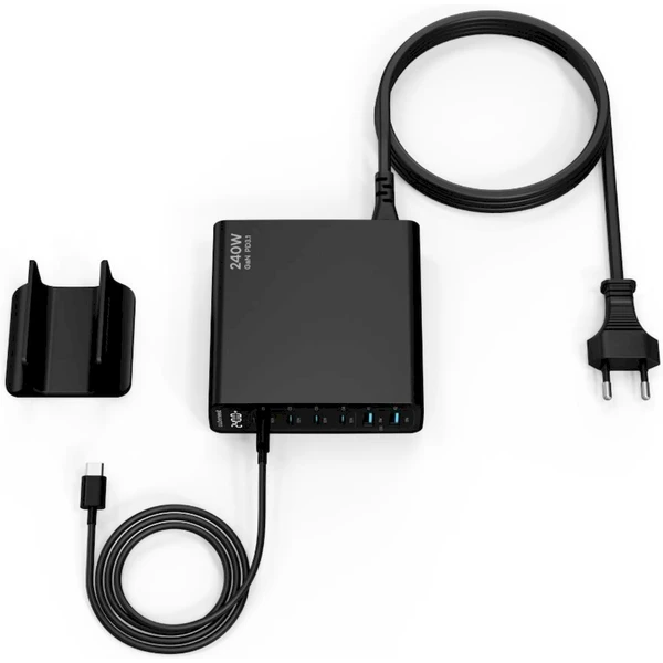 CubeNest S6D0 GaN nabíjacia stanica s Power Delivery 3.1. (240W) čierna - Nabíjačky - Obrázok M7S8000J01