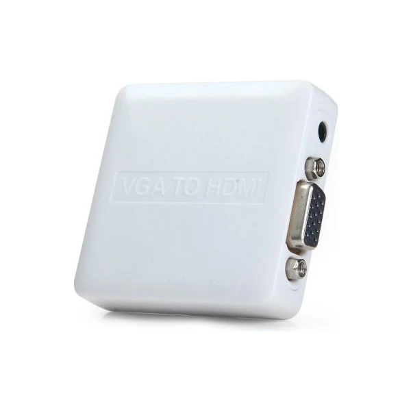 PremiumCord VGA + 3,5mm -> HDMI elektronický adaptér biely - Káble a redukcie - Obrázok M7SU000501