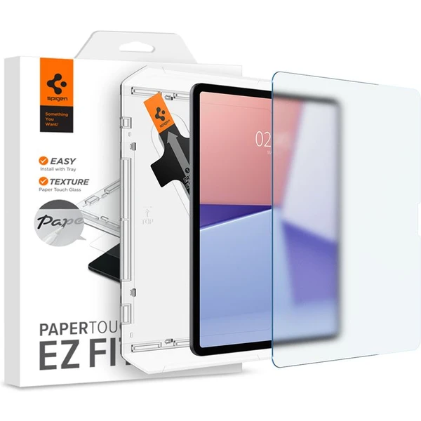 Spigen Paper Touch EZ Fit matné sklo na písanie a kreslenie iPad Air 13" (2024/2025/2026) - Ochranné fólie a sklo - Hlavný obrázok