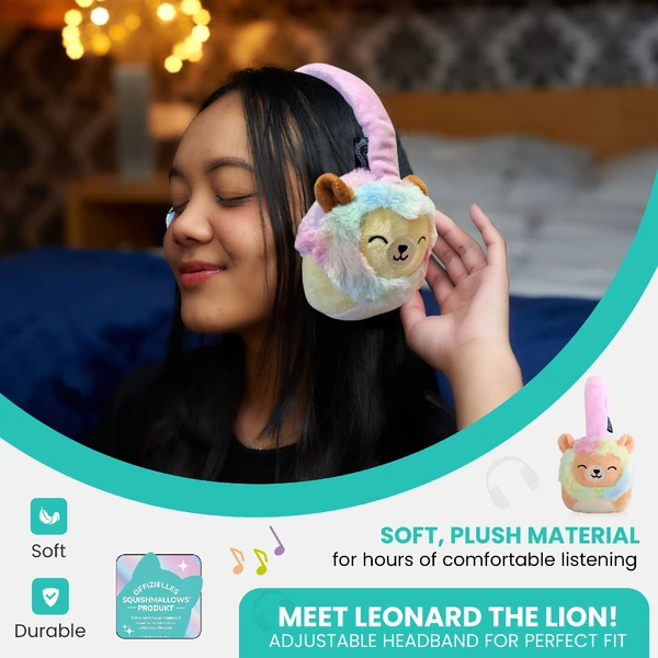 Lazerbuilt bezdrôtové slúchadlá Squishmallows - Leonard (plyšové) - Slúchadlá - Obrázok M8BG000K01