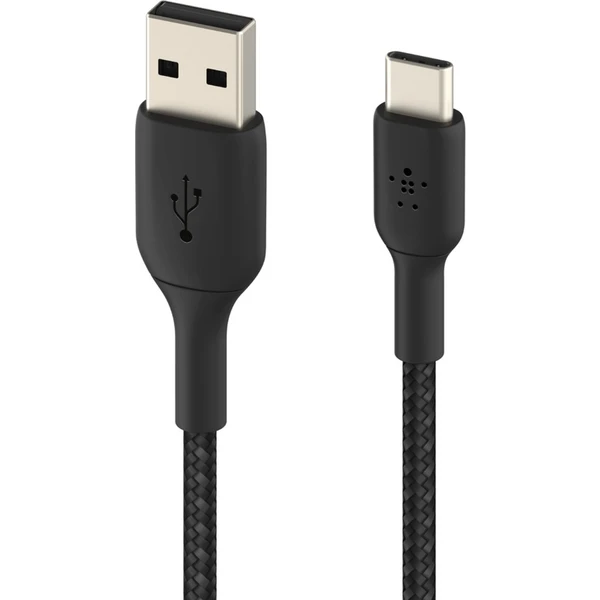 Belkin BOOST Charge Braided USB-C/USB-A odolný kábel, 3m, čierny - Káble - Obrázok M8C9400301