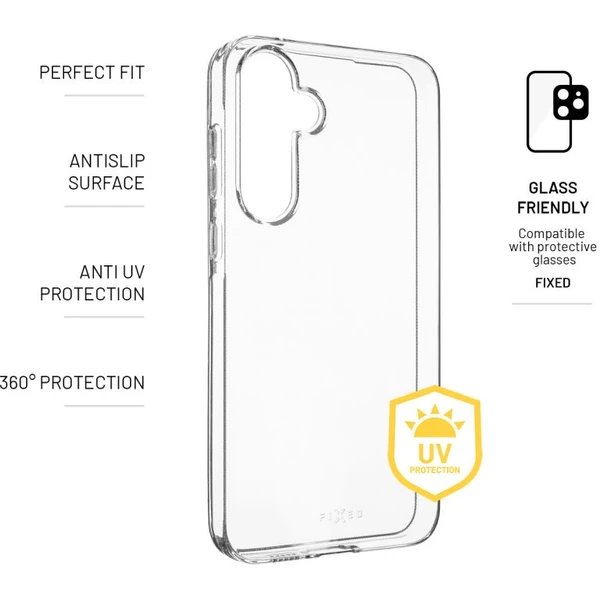 FIXED Slim AntiUV TPU kryt Samsung Galaxy A55 5G číry - Puzdra - Obrázok M8F2000P01