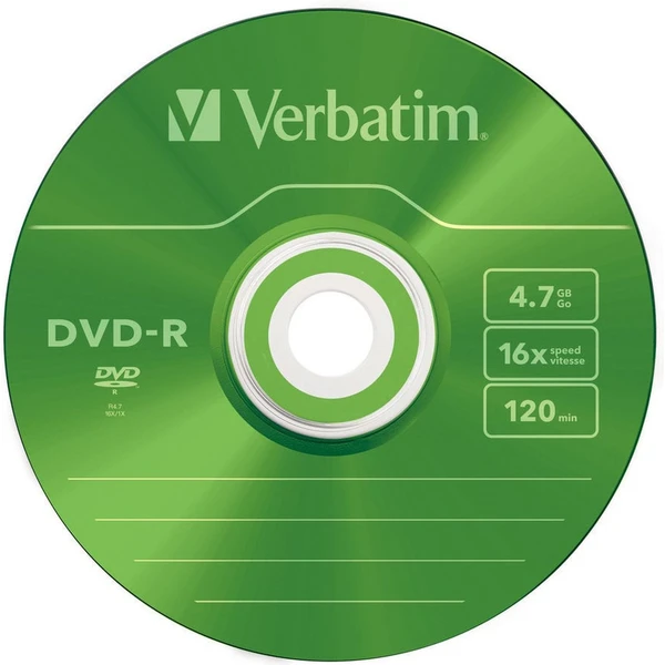 VERBATIM DVD-R(5 ks)Slim/Colour/16x/4.7GB - Optické disky - Obrázok M9P2000P01