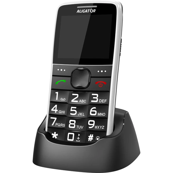 ALIGATOR A675 Senior biely + stolná nabíjačka - Mobilné telefóny - Obrázok M9PL600301