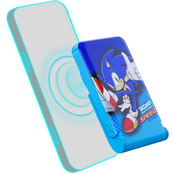 OTL Sonic the Hedgehog magnetická bezdrôtová powerbanka - Powerbanky - Obrázok M9Q2000O01