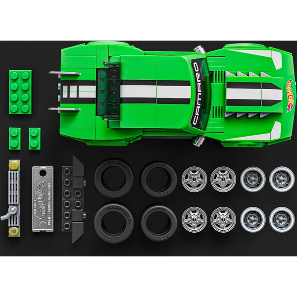 Mattel Brick Shop zostaviteľný model Hot Wheels - Custom 68 Camaro (Speed ??series) - Stavebnica - Obrázok MA6L000K01