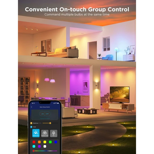 Govee Smart žiarovka RGBWW 4,8 W-50 W 400lm GU10 Long Life 2ks - Žiarovky - Obrázok MAQK000K01