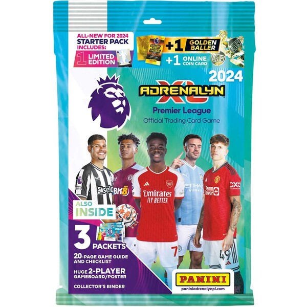 Futbalové karty PANINI Premier League 2023/2024 Adrenalyn - starter set