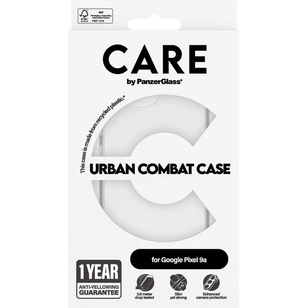 PanzerGlass® CARE kryt Google Pixel 9a Urban číry - Puzdra - Obrázok MBFH000L01