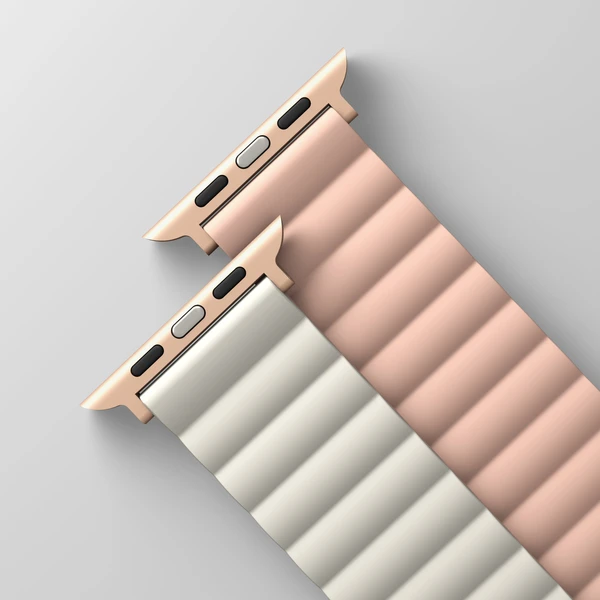 UNIQ Revix obojstranný remienok pre Apple Watch 49/46/45/44/42mm Blush (ružový/béžový) - Remienky - Obrázok MBHMF00101
