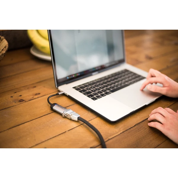 Verbatim USB-C/VGA redukcia 0,1m sivá - Káble a redukcie - Obrázok MBOR000301