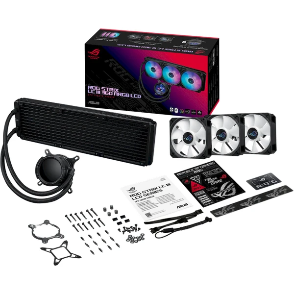 ASUS ROG STRIX LC III 360 ARGB LCD čierna - Chladiče - Obrázok MCB9000O01
