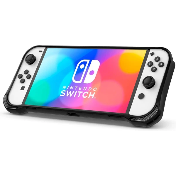Spigen Rugged Armor ochranný kryt pre Nintendo Switch OLED čierny - Puzdra - Obrázok MCK4G00101