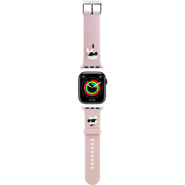E-shop Karl Lagerfeld Karl and Choupette Head NFT remienok pre Apple Watch 38/40/41 ružový