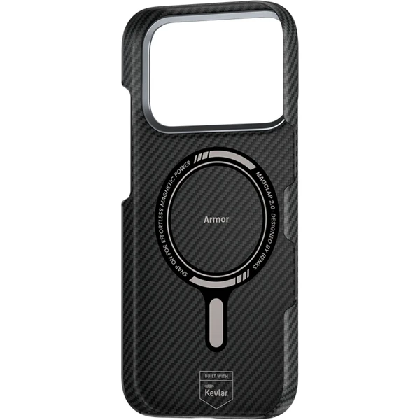 Benks ArmorAir 600D Kevlar MagSafe kryt iPhone 17 Pro Max Black - Puzdra - Obrázok MDCK000K01