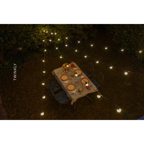 Twinkly Festoon Multi-Color 20 ks chytré žiarovky G45 10m - Svietidlá - Obrázok MDTD300301