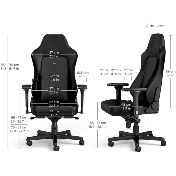 noblechairs HERO herná stolička čierna - Stoličky - Obrázok MDUA000J01
