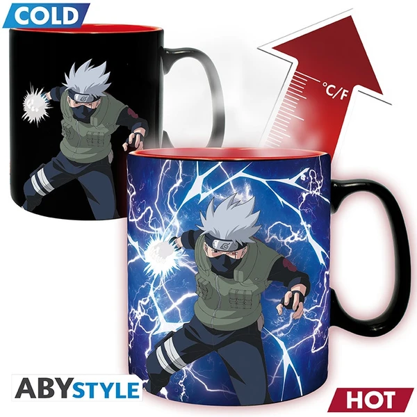 Hrnček Abysse Corp Naruto Shippuden - Kakashi/Itachi (meniaci sa motív) 460 ml - Hrnčeky - Obrázok MDXH000K01