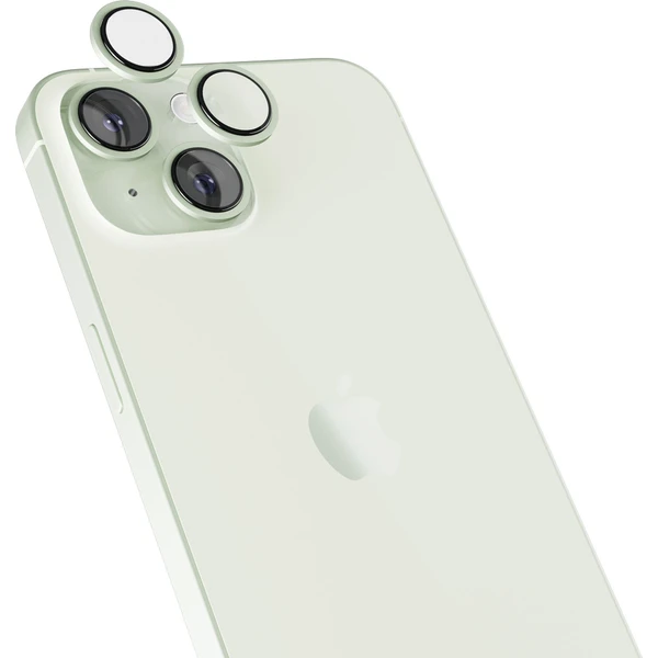 Epico hliníkové ochranné sklo na šošovky fotoaparátu pre iPhone 15 / 15 Plus zelená - Ochranné fólie a sklo - Obrázok ME00000K01