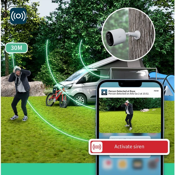 Arlo Go 2 biela - IP kamery - Obrázok MEC0000L01
