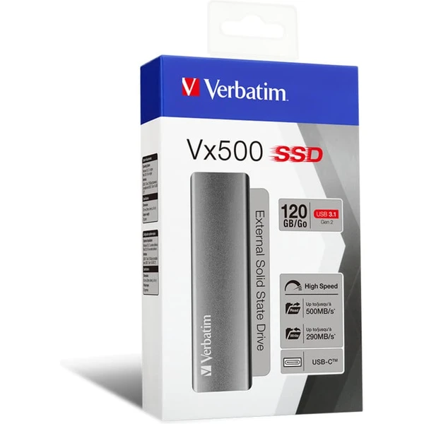 Verbatim Vx500 USB 3.1 120GB - SSD - Obrázok MEKK100501