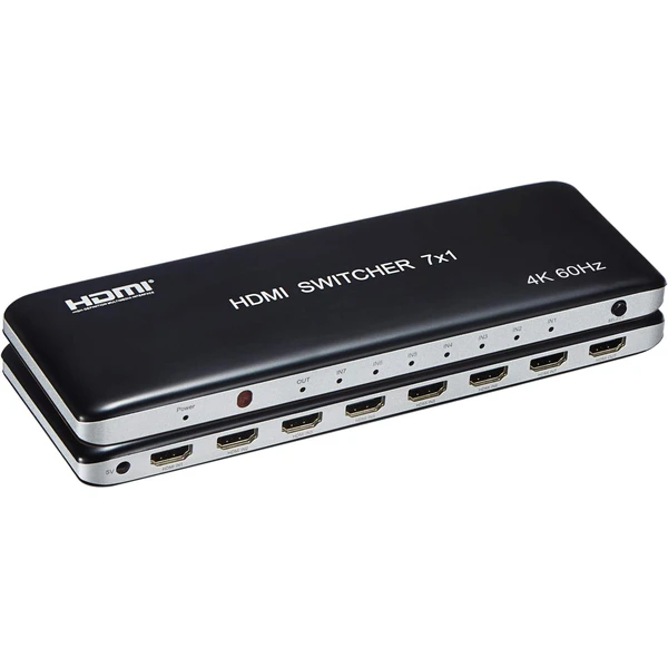 PremiumCord 4K@60hz HDMI switch 7:1 plastový s diaľkovým ovládačom - Ostatné - Hlavný obrázok