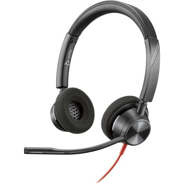 Poly Blackwire 3320 Stereo USB-C Headset +USB-C/A Adapter - Slúchadlá - Hlavný obrázok