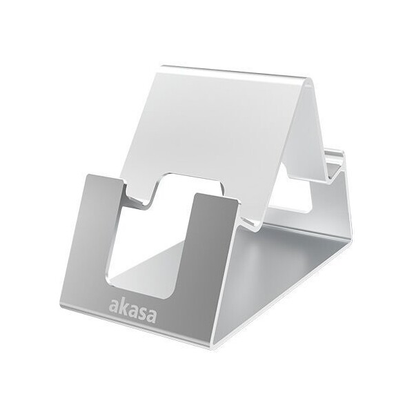 Akasa stojanček pre mobilný telefón / tablet Aries Pico, hliníkový, strieborná