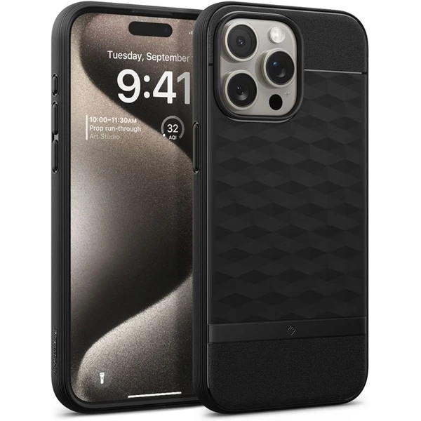 Spigen Caseology Parallax kryt s MagFit iPhone 15 Pre Max matne čierny - Puzdra - Hlavný obrázok