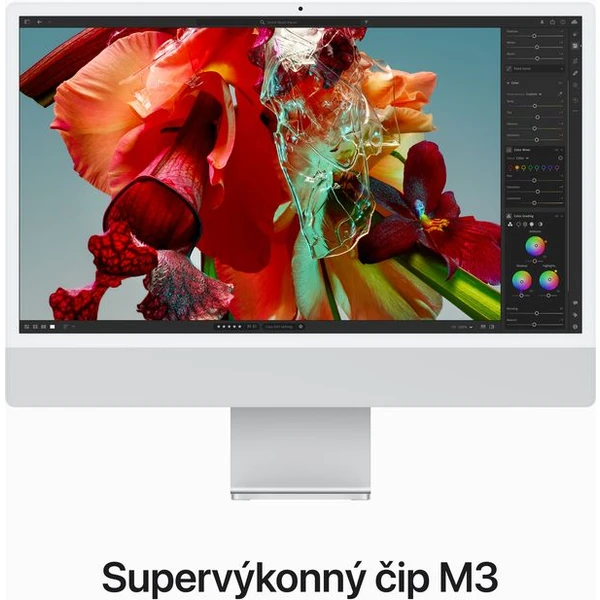 CTO Apple iMac 24" (2023) / 16GB / Mouse / CZ KLV / strieborný / Stojan / 256GB SSD / Bez ethernetu - All-in-one - Obrázok MFZF000G01