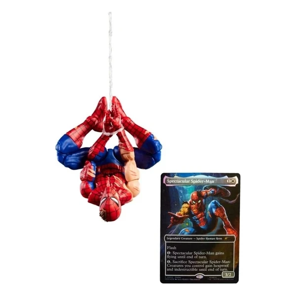 Figúrka Hasbro Marvel Legends X Magic: The Gathering - Battle-Damaged Spider-Man (plus Exclusive Foi - Figúrky - Obrázok MGEN000K01