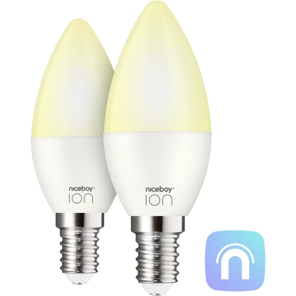 Niceboy múdra žiarovka ION SmartBulb AMBIENT 5,5, W - E14 SET 2 ks - Inteligentné osvetlenie - Hlavný obrázok