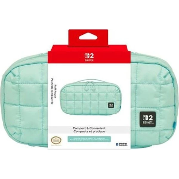 HORI puzdro Puff Pouch Cozy Green (NSW/NSW2/OLED) zelené - Puzdra - Obrázok MGYL000K01