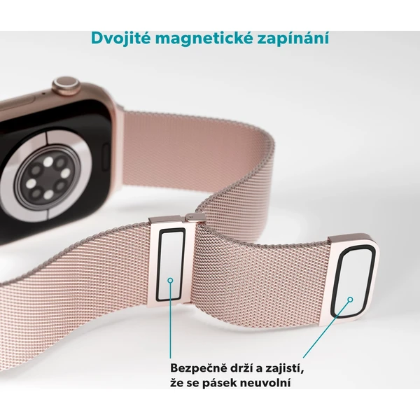 Epico Watch Strap milánsky ťah 38/40/41/42mm ružovo zlatý - Remienky - Obrázok MHJL000K01