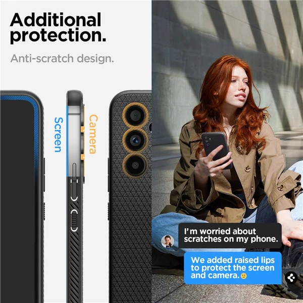 Spigen Liquid Air kryt Samsung Galaxy A54 5G čierny - Puzdra - Obrázok MHLN100501