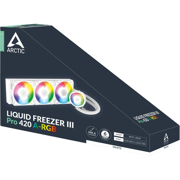 Arctic Liquid Freezer III Pro 420 ARGB biely - Chladiče - Obrázok MHYF000K01