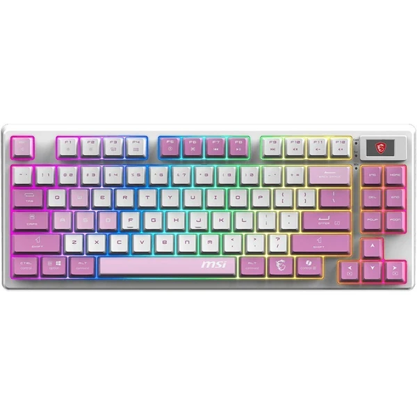 MSI FORGE GK600 TKL Violet bezdrôtová herná klávesnica CZ/SK - Klávesnice - Hlavný obrázok