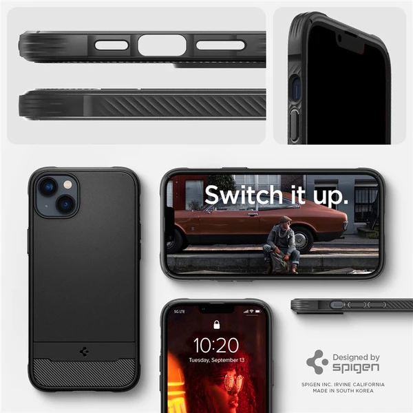 Spigen Rugged Armor Mag kryt iPhone 14 čierny - Puzdra - Obrázok MIZG300401