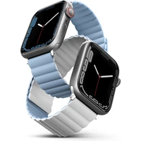 UNIQ Revix obojstranný remienok pre Apple Watch 49/46/45/44/42mm Arctic (biely/modrý) - Remienky