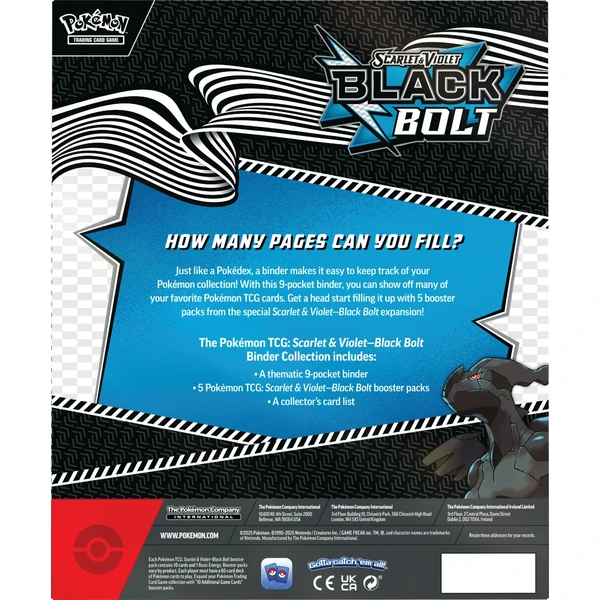 Pokémon TCG: SV10.5 Black Bolt - Binder Collection - Pokémon karty - Obrázok MJPD000K01